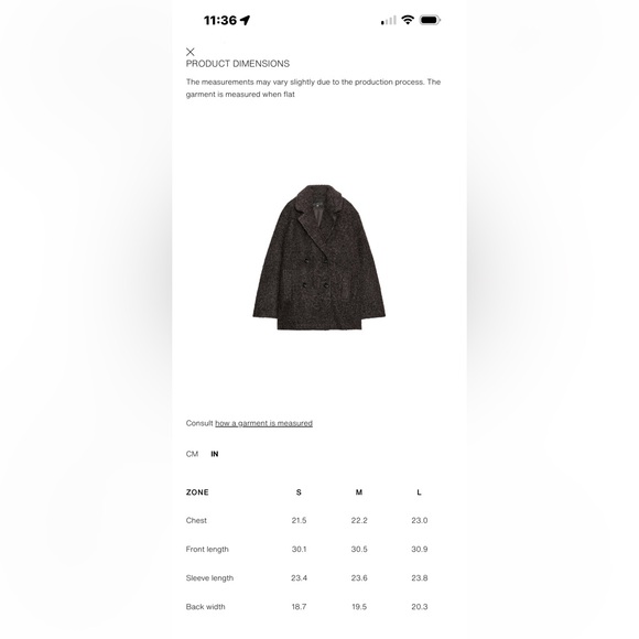 Zara Bouclé Double-Breasted Mid-Length Coat Brand New - Picture 6 of 7